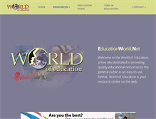 Tablet Screenshot of educationworld.net
