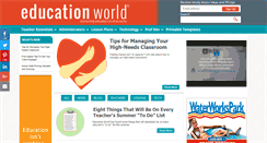 Desktop Screenshot of educationworld.com